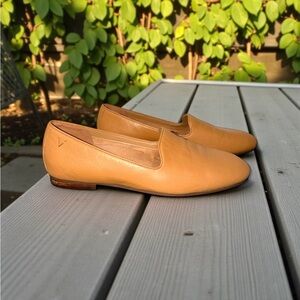 Vionic Women’s Willa Camel Tan Beautiful Soft Supple Leather Loafers Size 8